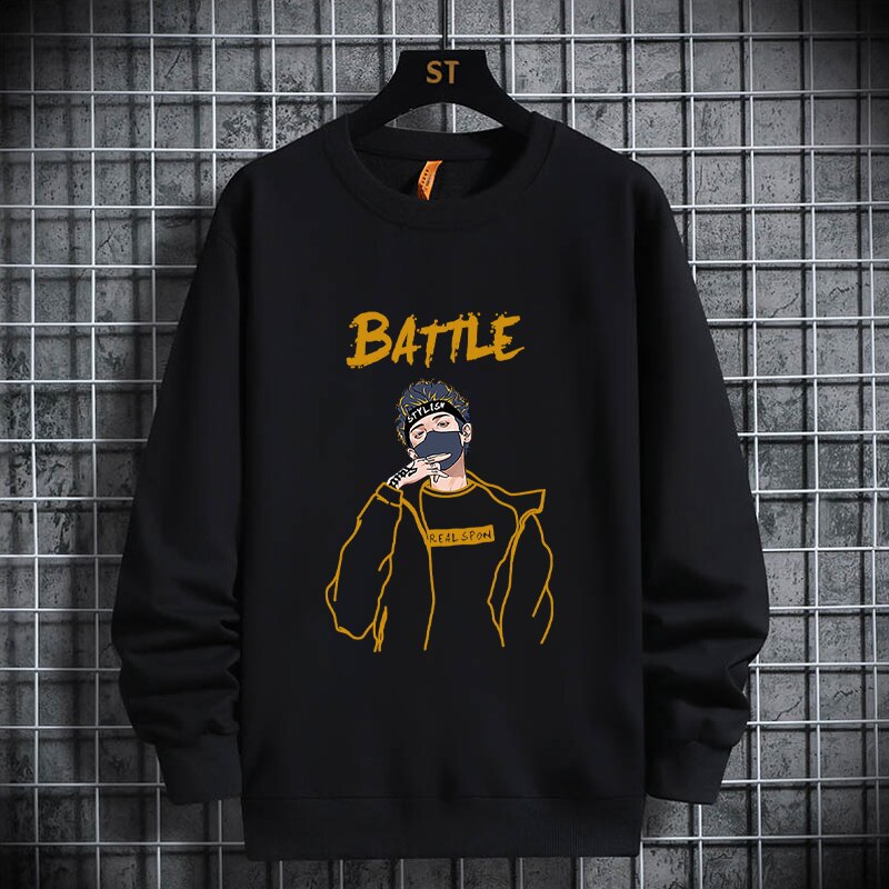 "Battle" Unisex Men Women Streetwear Graphic Hoodie Daulet Apparel