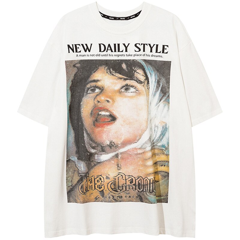 "Daily Style" Unisex Men Women Streetwear Graphic T-Shirt Daulet Apparel