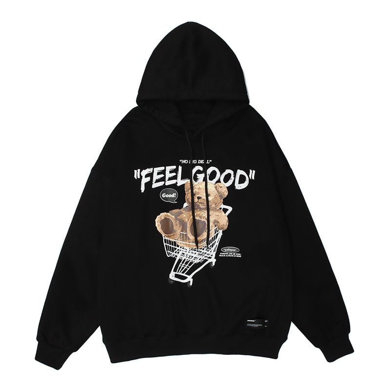 "Feel Good" Unisex Men Women Streetwear Graphic Hoodie Daulet Apparel