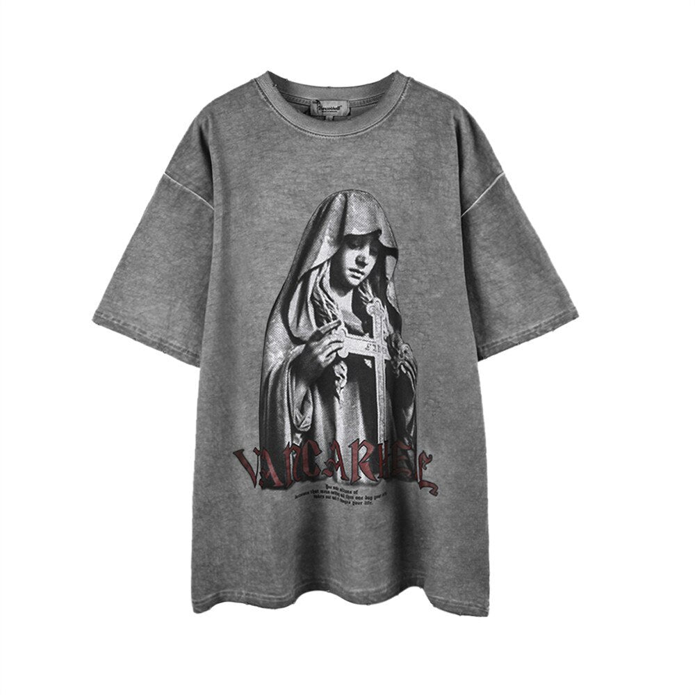 "Morning Wake" Unisex Men Women Streetwear Graphic T-Shirt Daulet Apparel