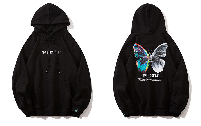 "Butterfly Effect" Unisex Men Women Streetwear Graphic Hoodie Daulet Apparel