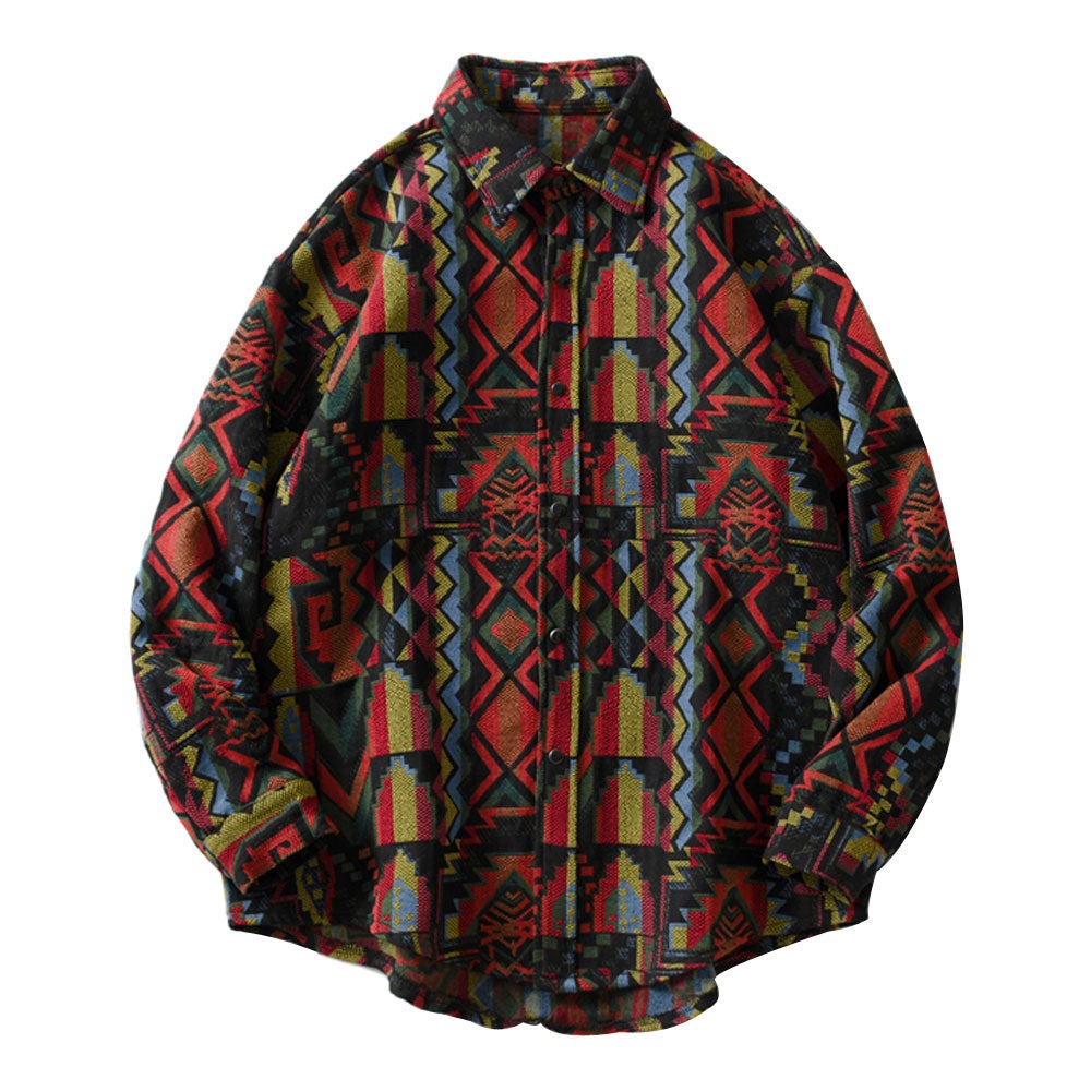 "Tribal Waves" Unisex Men Women Streetwear Graphic Shirt Daulet Apparel