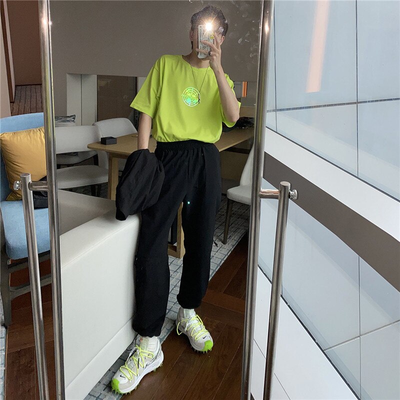 "Targeted" Unisex Men Women Streetwear Reflective Graphic T-Shirt Daulet Apparel