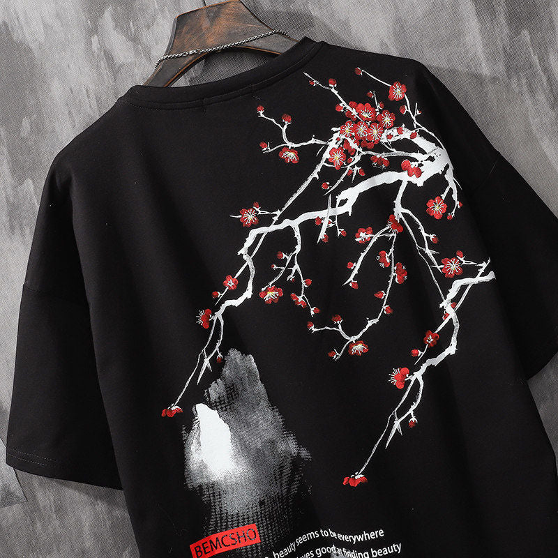 "Blossom" Unisex Men Women Streetwear Graphic T-Shirt Collection Daulet Apparel
