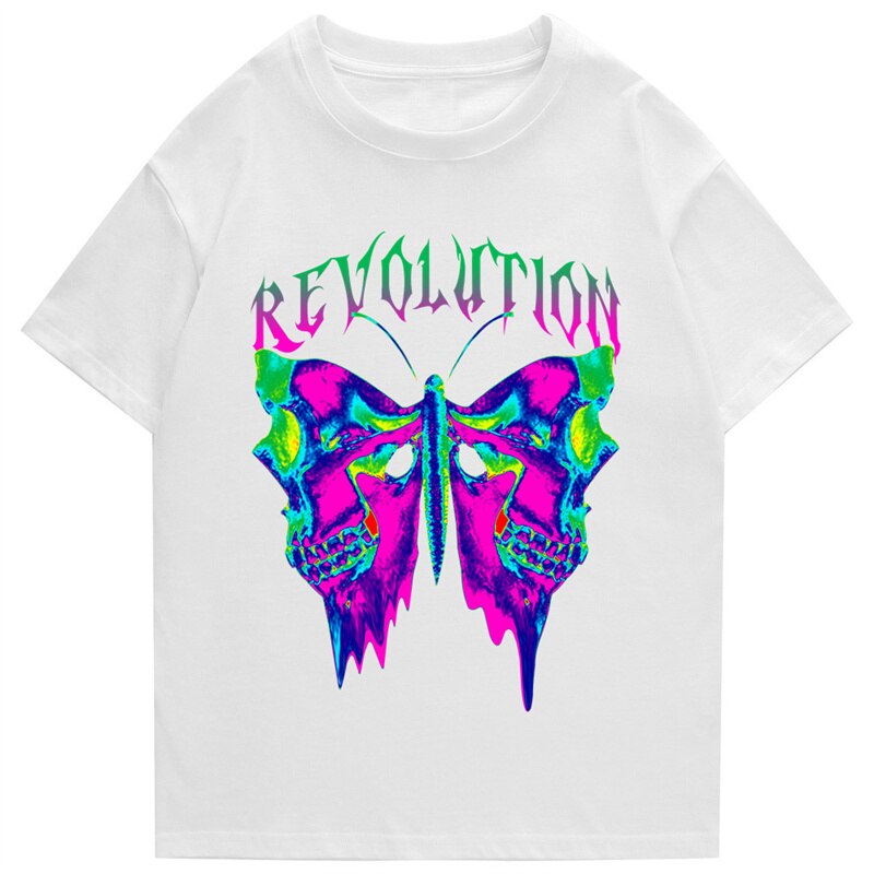 “Revolution" Men Women Streetwear Unisex Graphic T-Shirt Daulet Apparel
