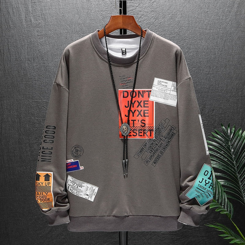 "Don't Stop" Unisex Men Women Streetwear Graphic Sweatshirt Daulet Apparel