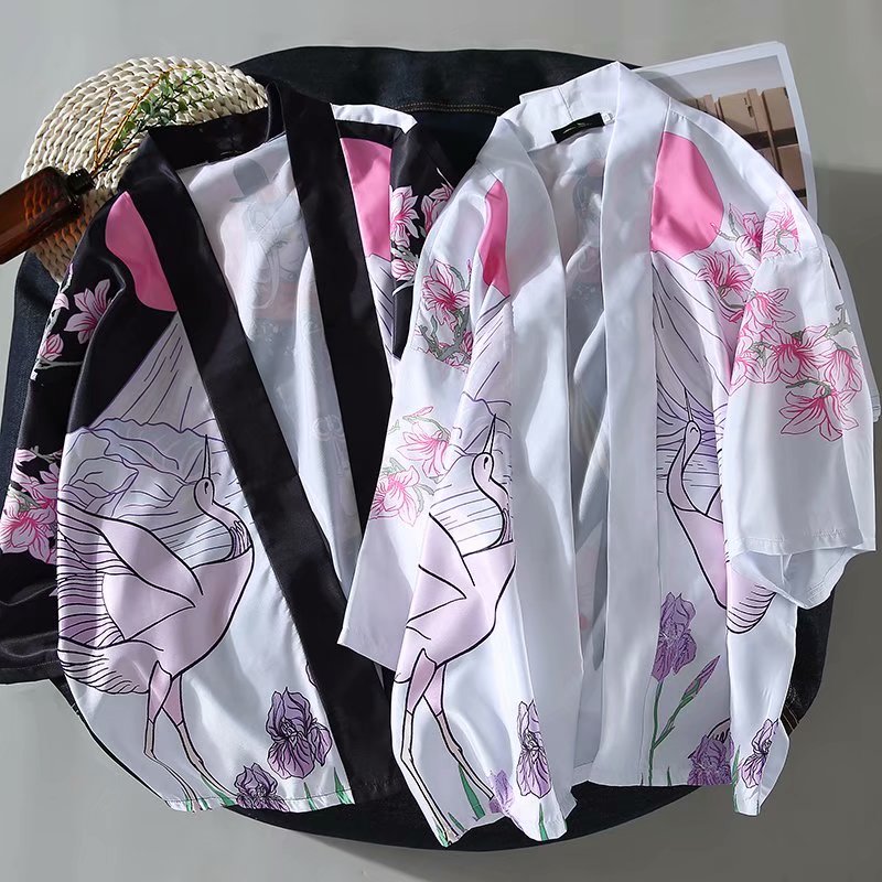 "Ani" Unisex Men Women Streetwear Graphic Button Up Shirt Daulet Apparel