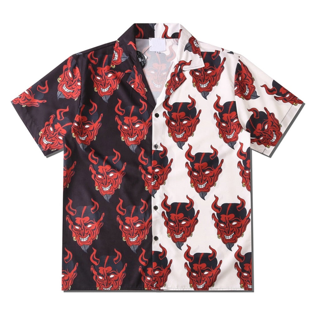 "Devils Work" Unisex Men Women Streetwear Graphic Shirt Daulet Apparel