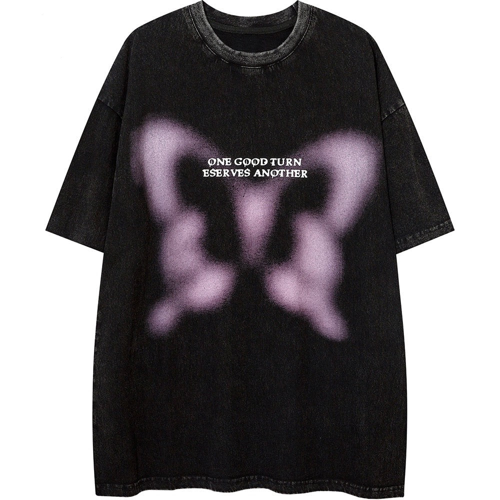 "Grey Beauty" Unisex Men Women Streetwear Graphic T-Shirt Daulet Apparel