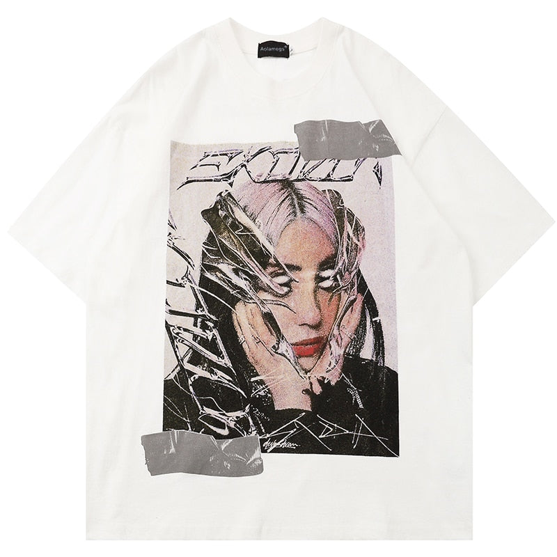 "Illustration" Unisex Men Women Streetwear Graphic T-Shirt Daulet Apparel
