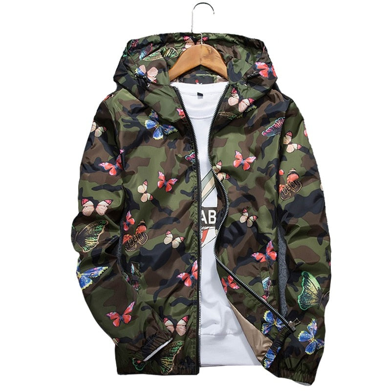 "Butterfly" Unisex Men Women Streetwear Graphic Jacket Daulet Apparel
