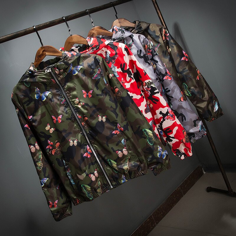 "Butterfly" Unisex Men Women Streetwear Graphic Jacket Daulet Apparel