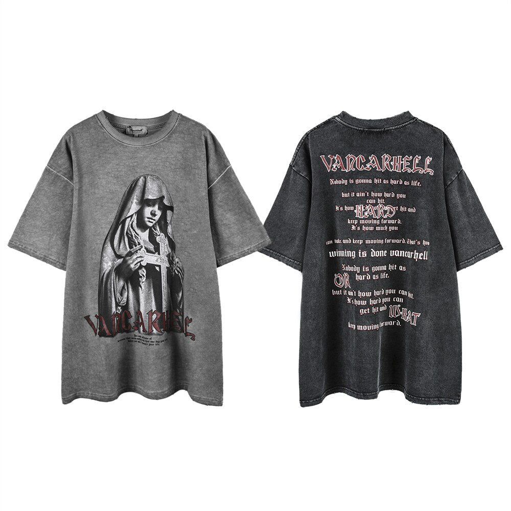 "Morning Wake" Unisex Men Women Streetwear Graphic T-Shirt Daulet Apparel