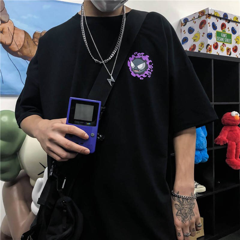 "Purple Ghost" Unisex Men Women Streetwear Graphic T-Shirt Daulet Apparel