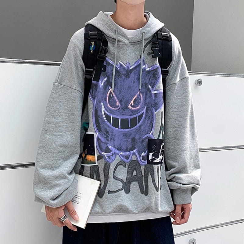 "Purple Ghost" Unisex Men Women Streetwear Graphic Hoodie Daulet Apparel
