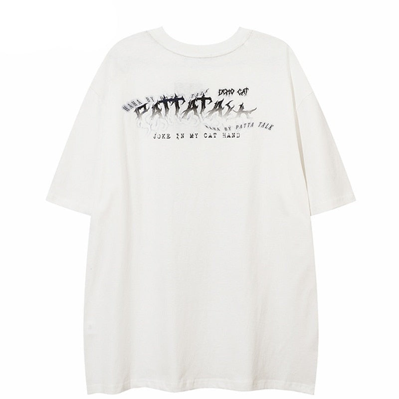 "Scary Hours" Unisex Men Women Streetwear Graphic T-Shirt Daulet Apparel