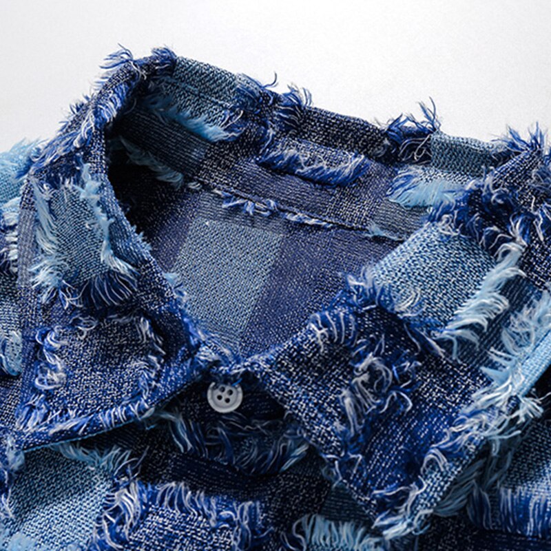 "Retro Blue" Unisex Men Women Streetwear Graphic Shirt Daulet Apparel