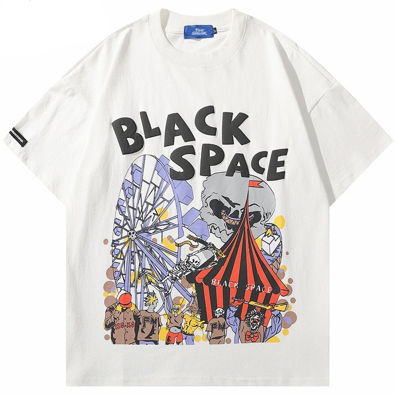 "Ferris Wheel" Unisex Men Women Streetwear Graphic T-Shirt Daulet Apparel