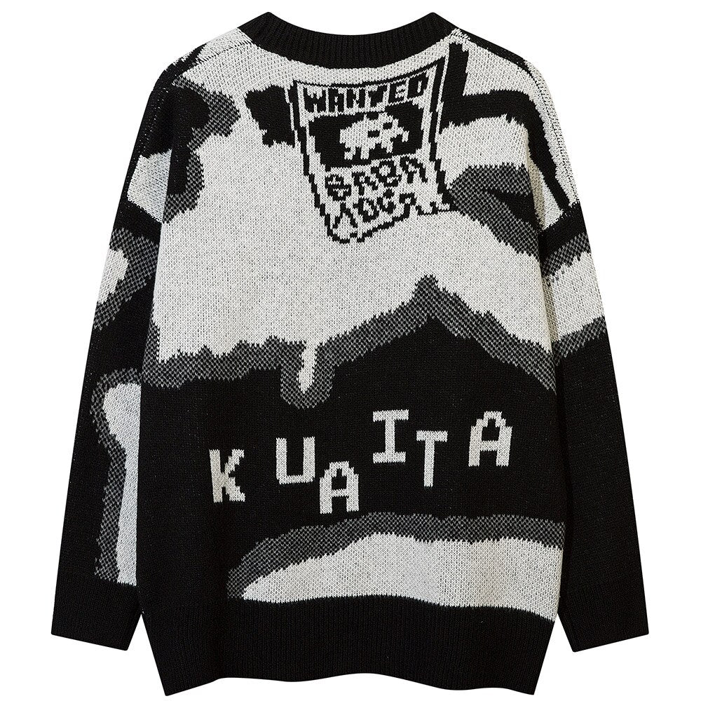 "Skull Kid" Unisex Men Women Streetwear Graphic Sweater Daulet Apparel
