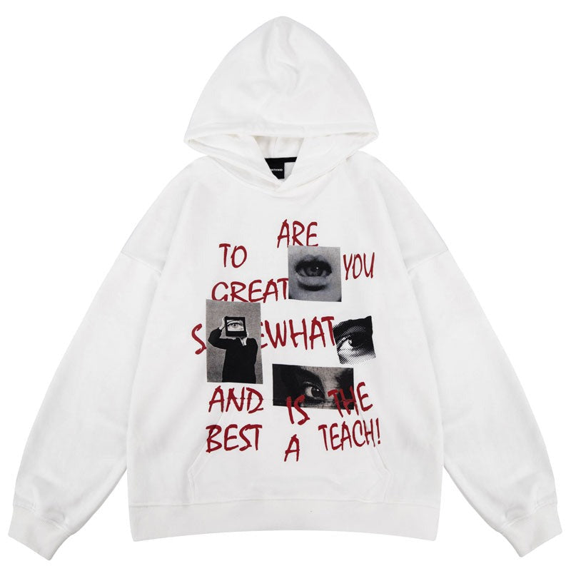 "Be What You Are" Unisex Men Women Streetwear Graphic Hoodie Daulet Apparel