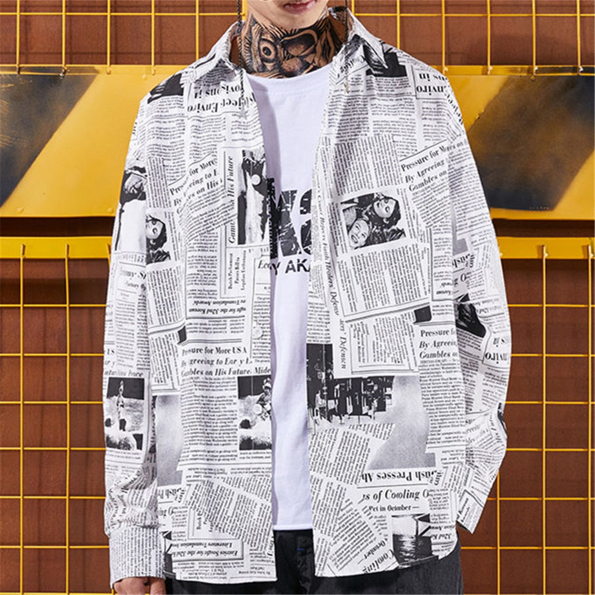 "Read All About It" Unisex Men Women Streetwear Graphic Shirt Daulet Apparel