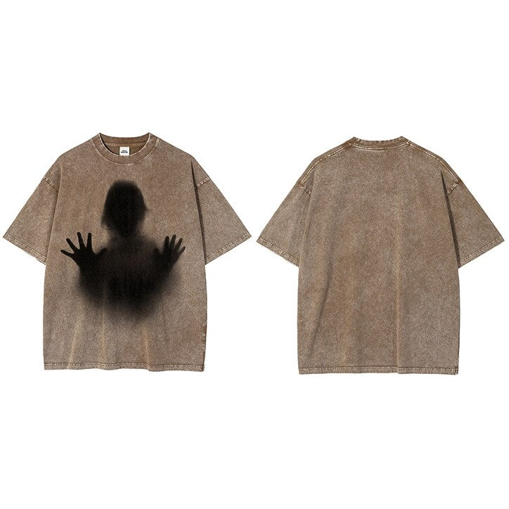 "Dark Shadow" Unisex Men Women Streetwear Graphic T-Shirt Daulet Apparel