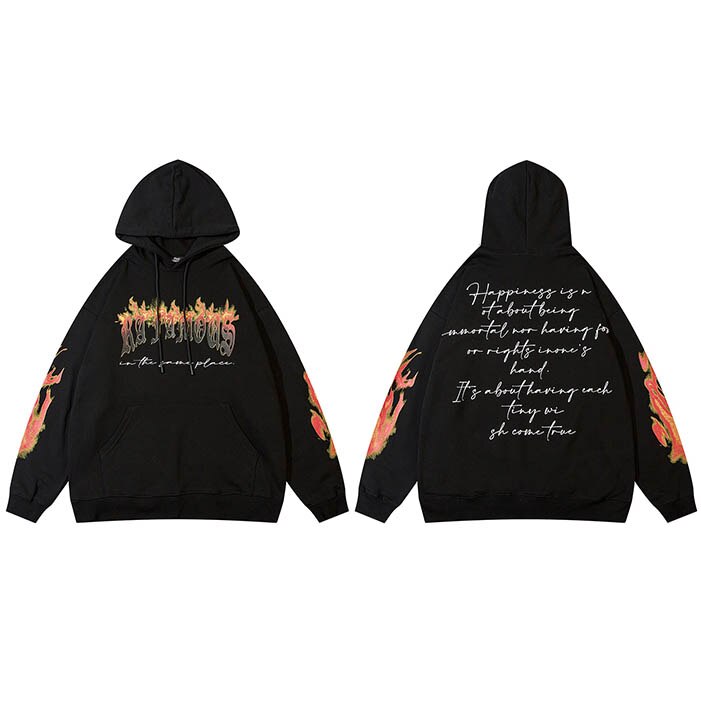 "Righteous" Unisex Men Women Streetwear Graphic Hoodie Daulet Apparel