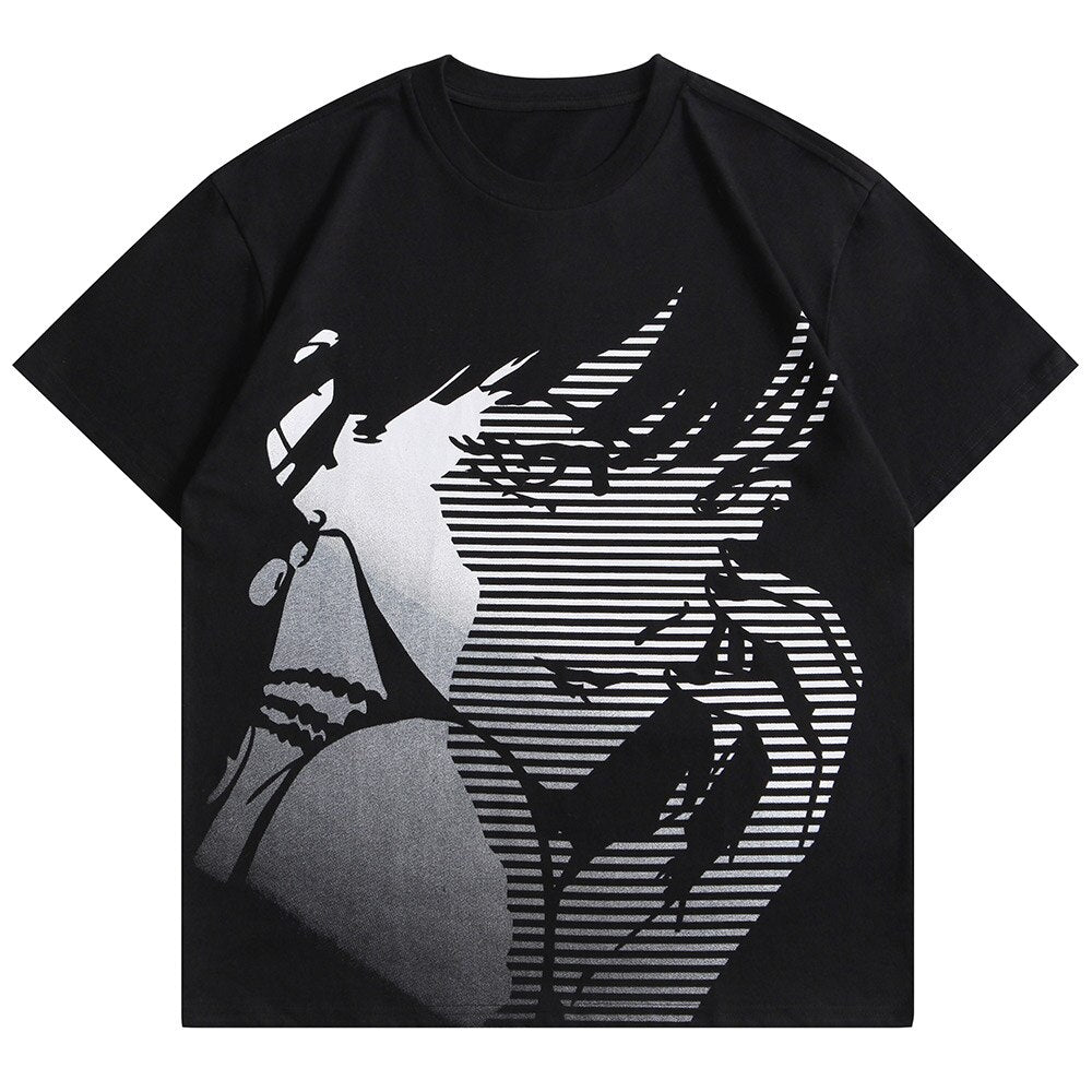 "Sunday Morning" Unisex Men Women Streetwear Graphic T-Shirt Daulet Apparel