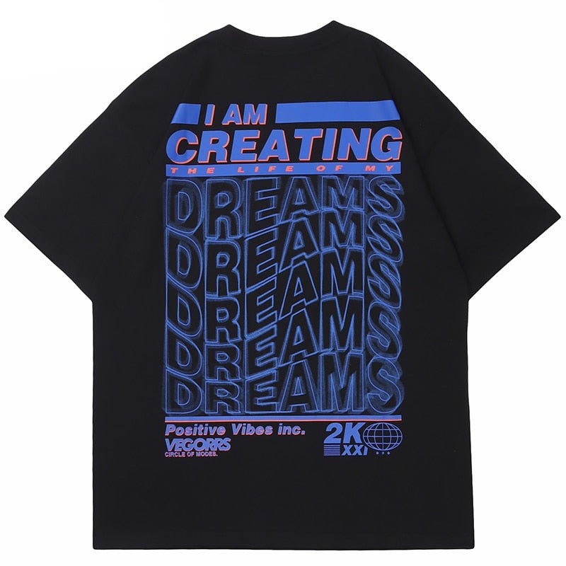 "Sweet Dreams" Unisex Men Women Streetwear Graphic T-Shirt Daulet Apparel