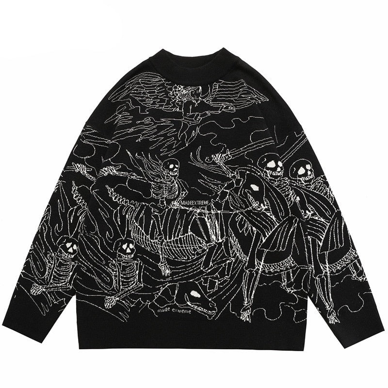 "Dead Army" Unisex Men Women Streetwear Graphic Sweater Daulet Apparel