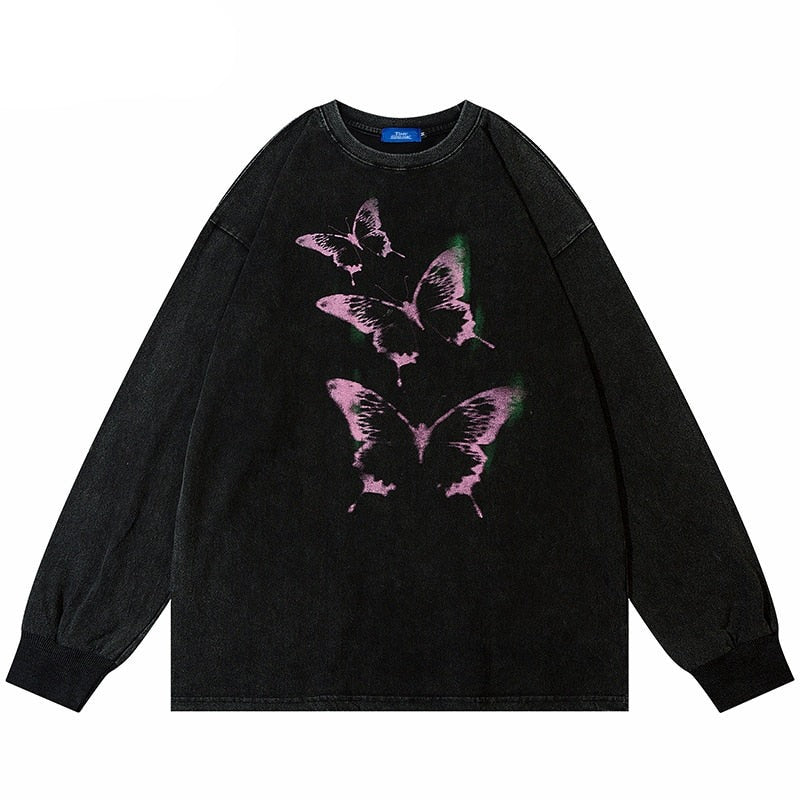 "Dark Skies" Unisex Men Women Streetwear Graphic Sweatshirt Daulet Apparel