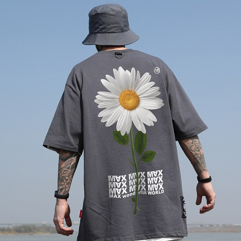 "Forbidden Flower" Unisex Men Women Streetwear Graphic T-Shirt Daulet Apparel