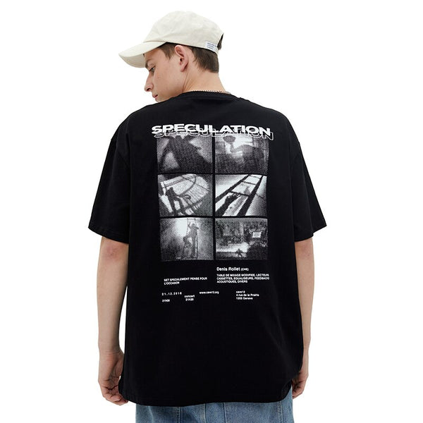 "Speculation" Unisex Men Women Streetwear Graphic TShirt