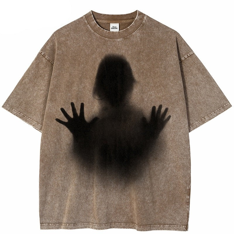 "Dark Shadow" Unisex Men Women Streetwear Graphic T-Shirt Daulet Apparel