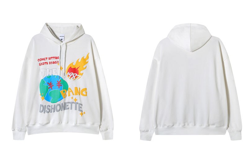 "Falling Fast" Unisex Men Women Streetwear Graphic Hoodie Daulet Apparel