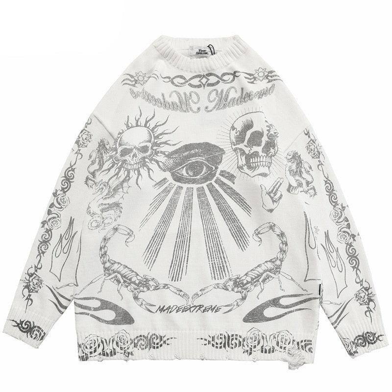 "All Seeing Eye" Unisex Men Women Streetwear Graphic Sweater Daulet Apparel