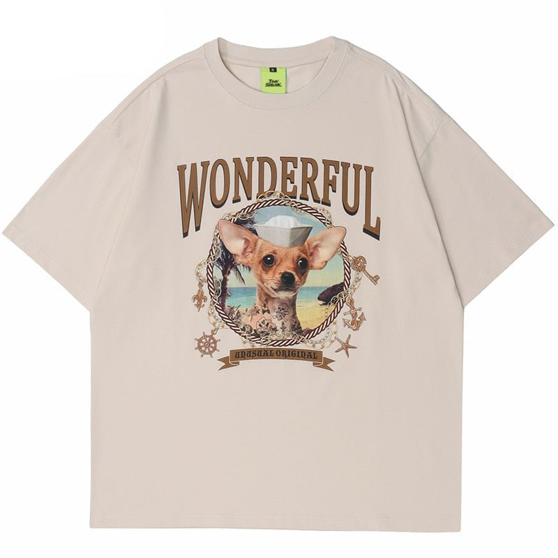 "Wonderful" Unisex Men Women Streetwear Graphic T-Shirt Daulet Apparel