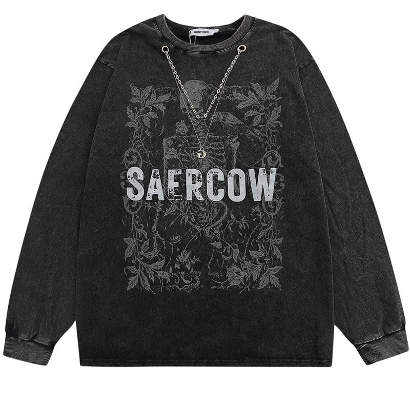 "Safe Now" Unisex Men Women Streetwear Graphic Sweatshirt Daulet Apparel