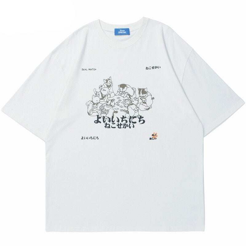 "Family Get Together" Unisex Men Women Streetwear Graphic T-Shirt Daulet Apparel