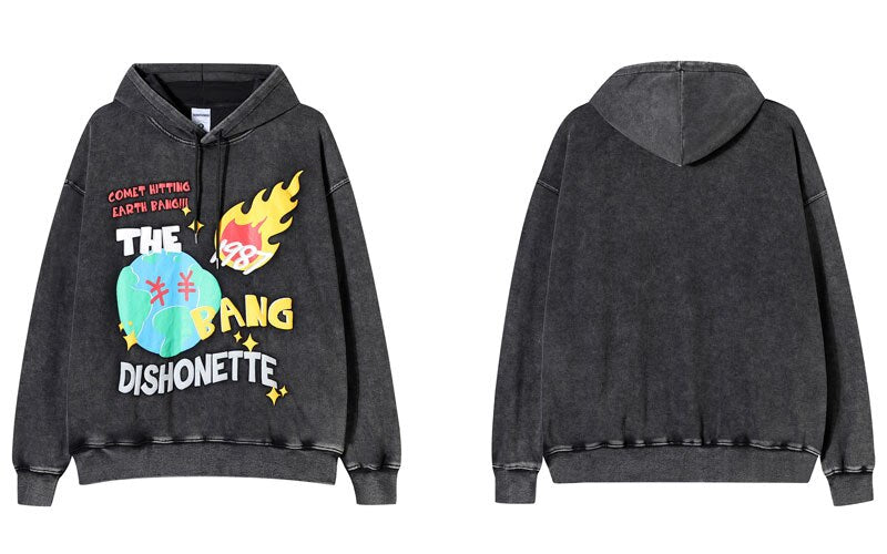 "Falling Fast" Unisex Men Women Streetwear Graphic Hoodie Daulet Apparel