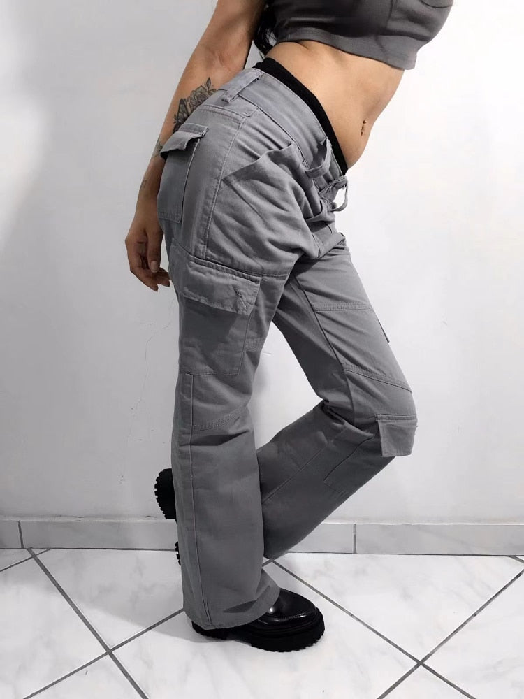 "Lost Ones" Unisex Men Women Streetwear Cargo Pants Daulet Apparel