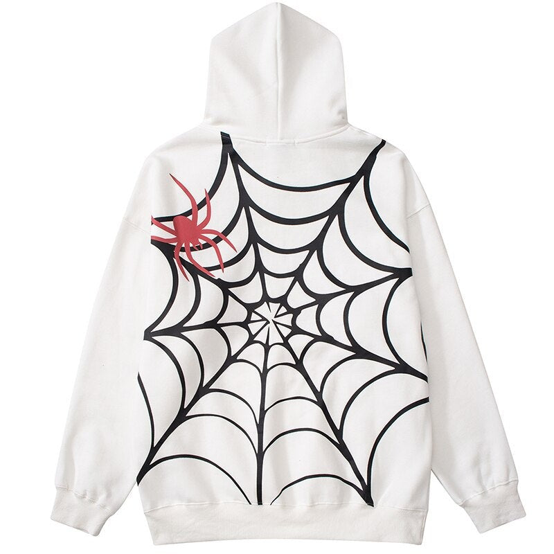 "Spider Web" Unisex Men Women Streetwear Graphic Hoodie Daulet Apparel