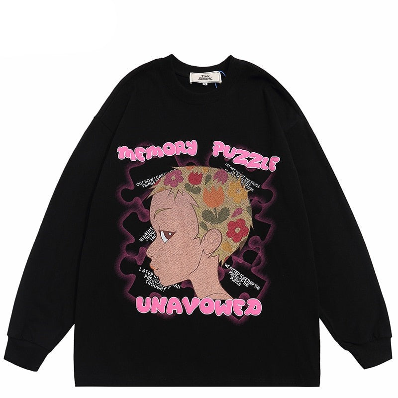 "Unfavored" Unisex Men Women Streetwear Graphic Sweatshirt Daulet Apparel