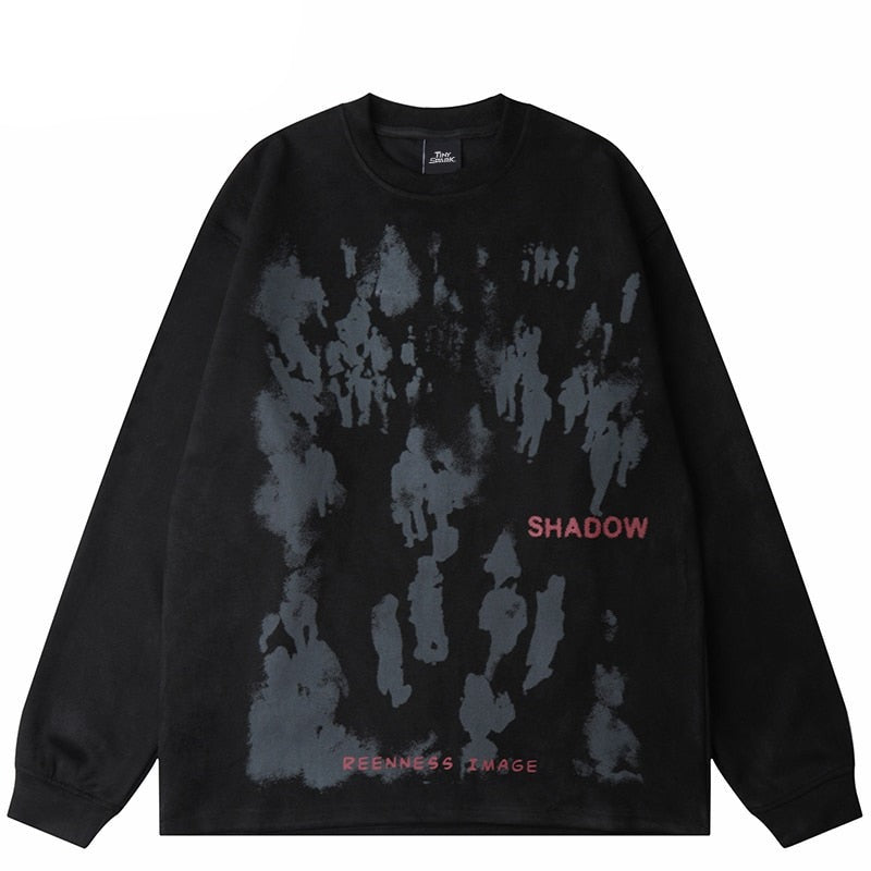 "Shadow Effect" Unisex Men Women Streetwear Graphic Sweatshirt Daulet Apparel