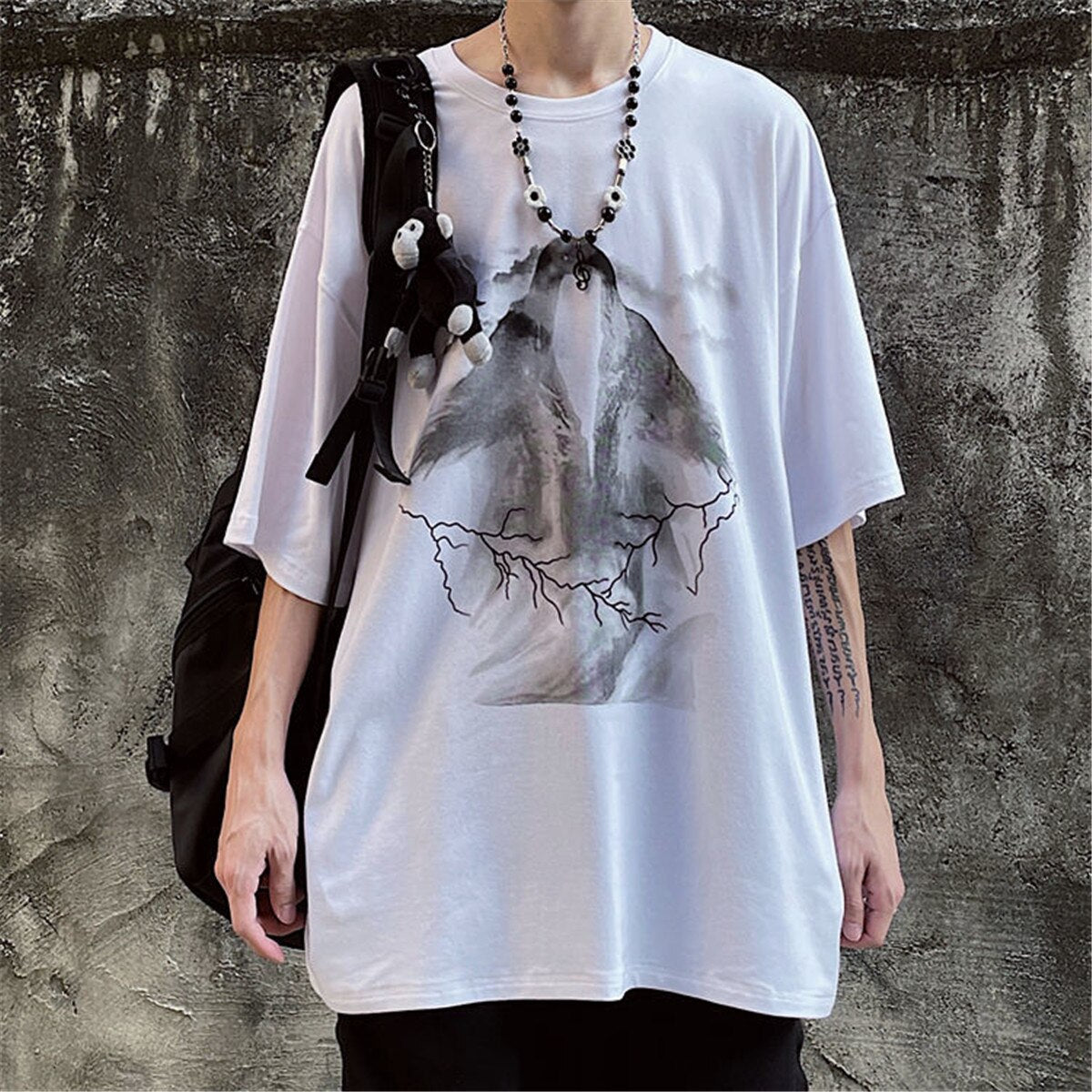 "Zimmi" Unisex Men Women Streetwear Graphic T-Shirt Daulet Apparel
