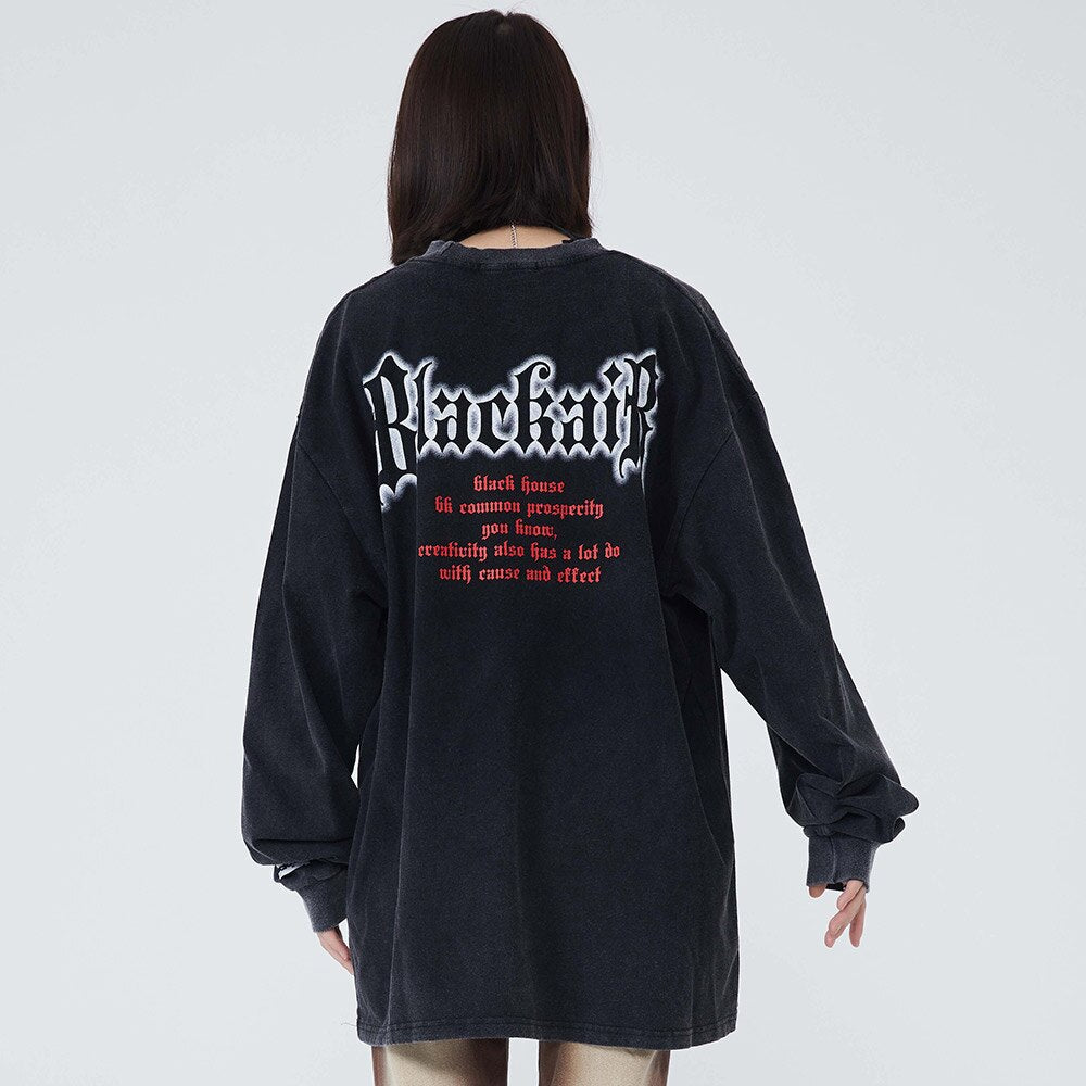 "Rain Fall" Unisex Men Women Streetwear Graphic Sweatshirt Daulet Apparel