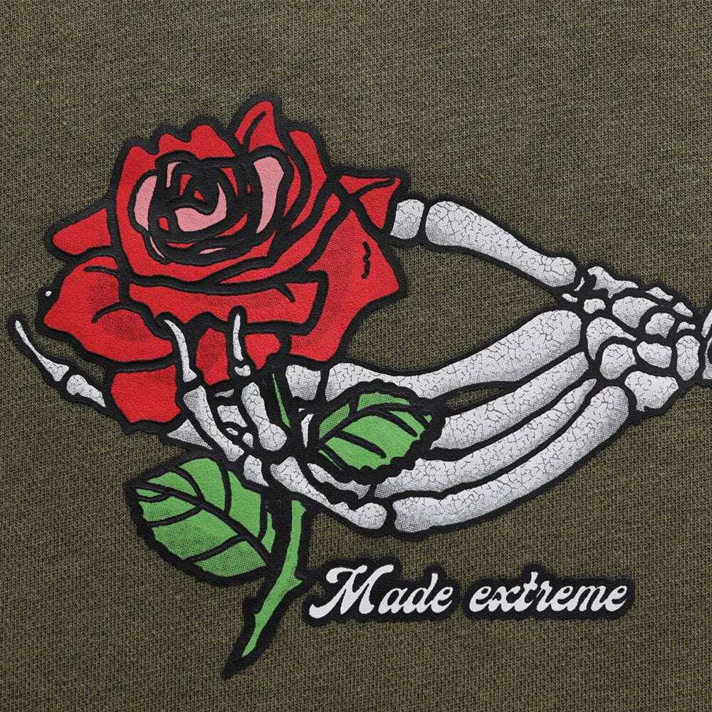 "Dead Rose" Unisex Men Women Streetwear Graphic Hoodie Daulet Apparel