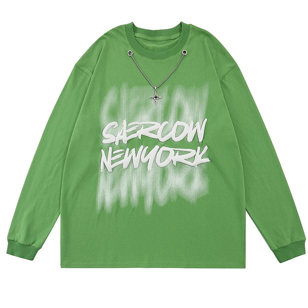 "New York" Unisex Men Women Streetwear Graphic Sweatshirt Daulet Apparel