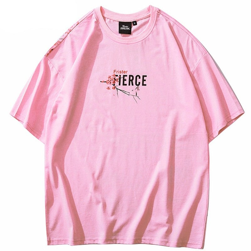 "Pink Tree" Unisex Men Women Streetwear Graphic T-Shirt Daulet Apparel