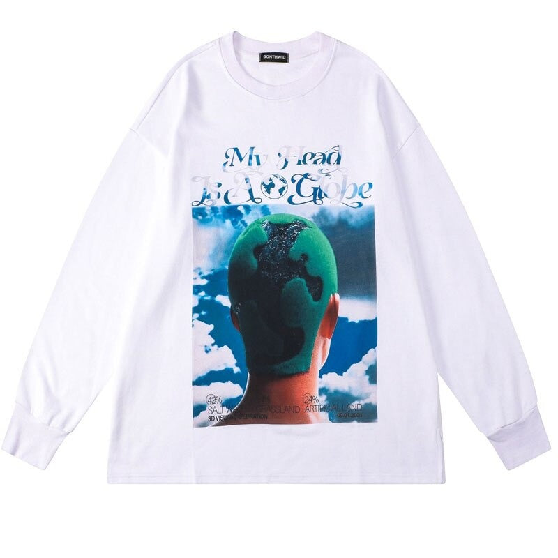 "In Your Head" Unisex Men Women Streetwear Graphic Sweatshirt Daulet Apparel